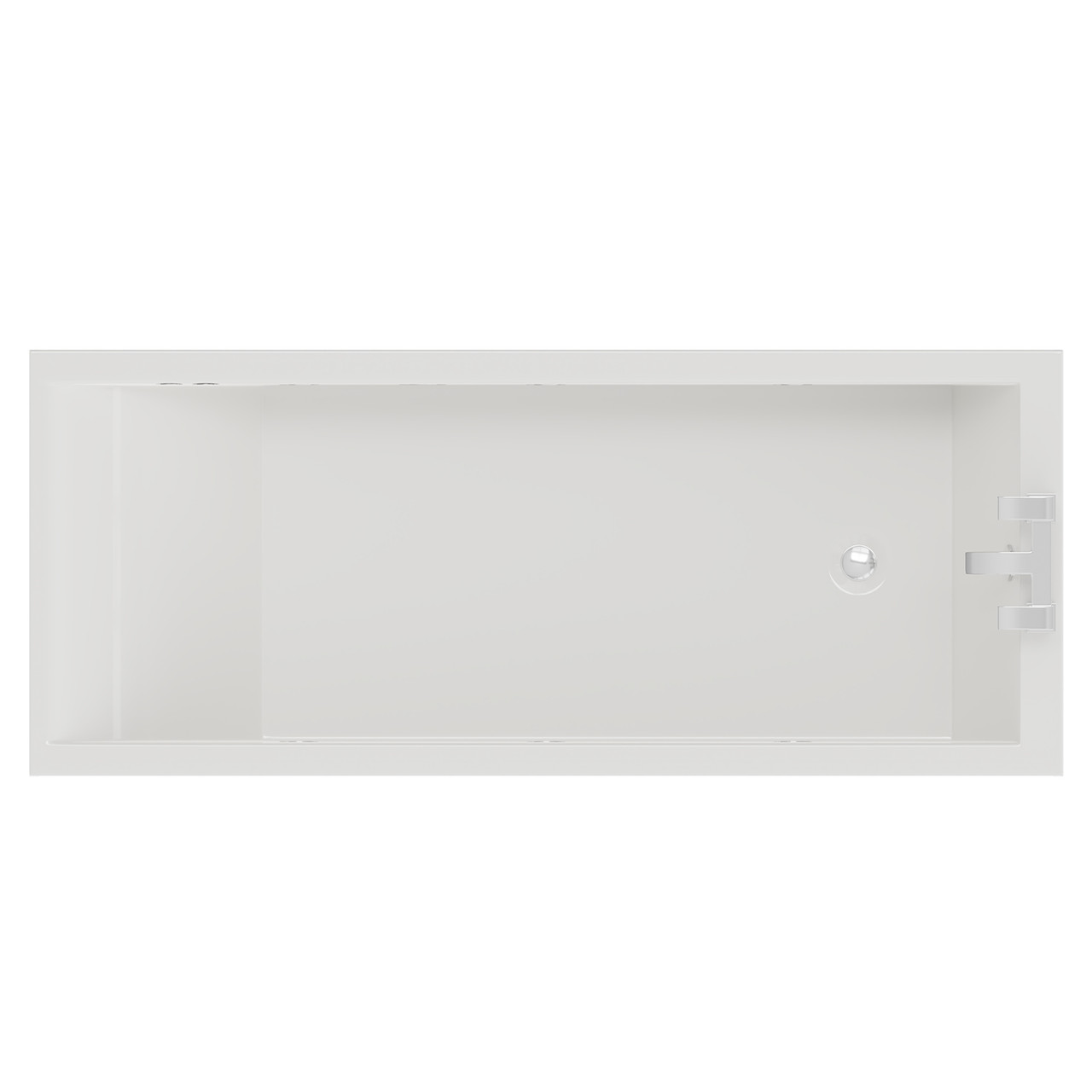 Summit 6 Jet Chrome Flat Jet Single Ended Whirlpool Bath