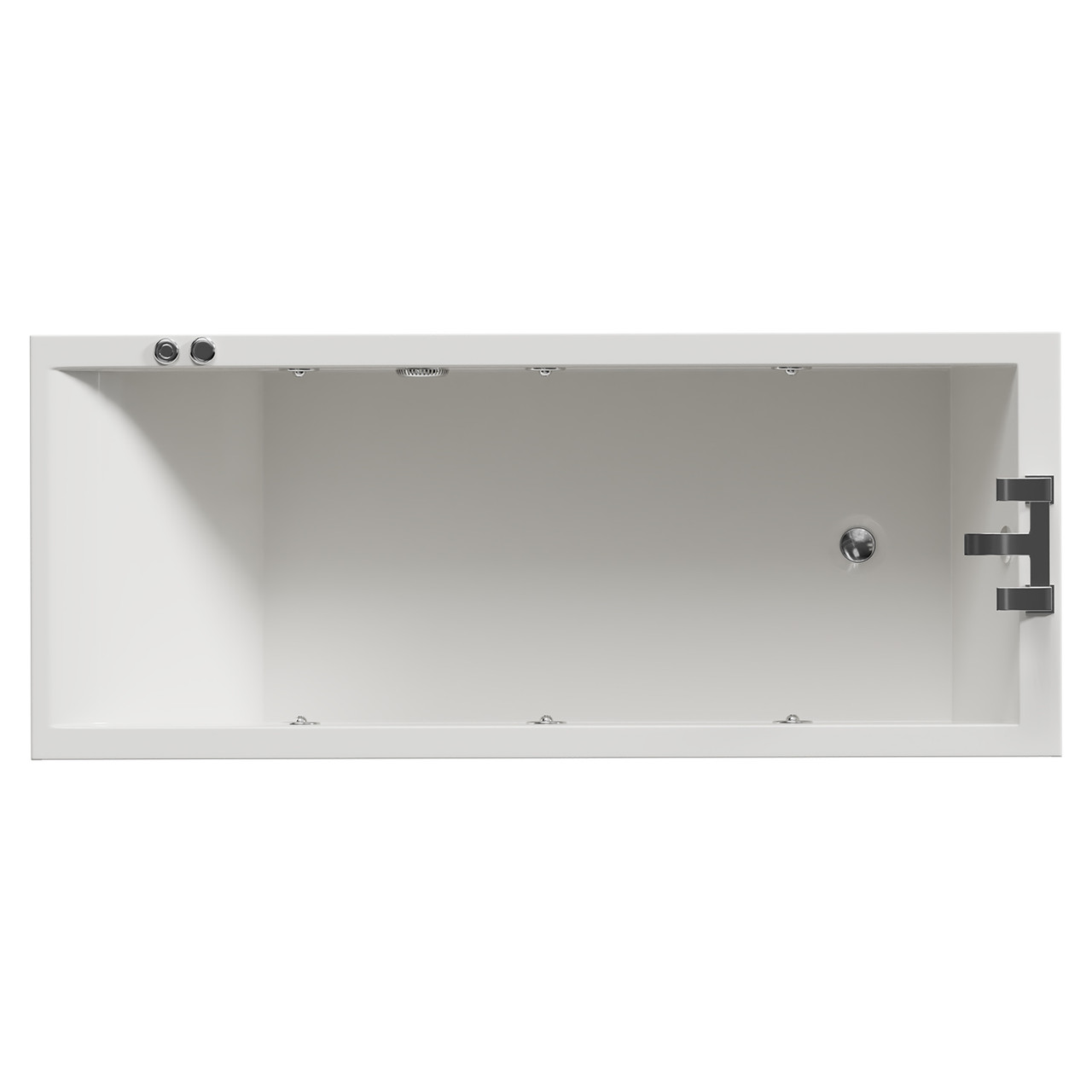 Summit 6 Jet Chrome V-Tec Single Ended Whirlpool Bath