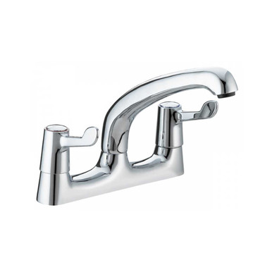 Bristan Value Lever Deck Kitchen Sink Mixer Tap with Ceramic Disc Valves, alternate view 3