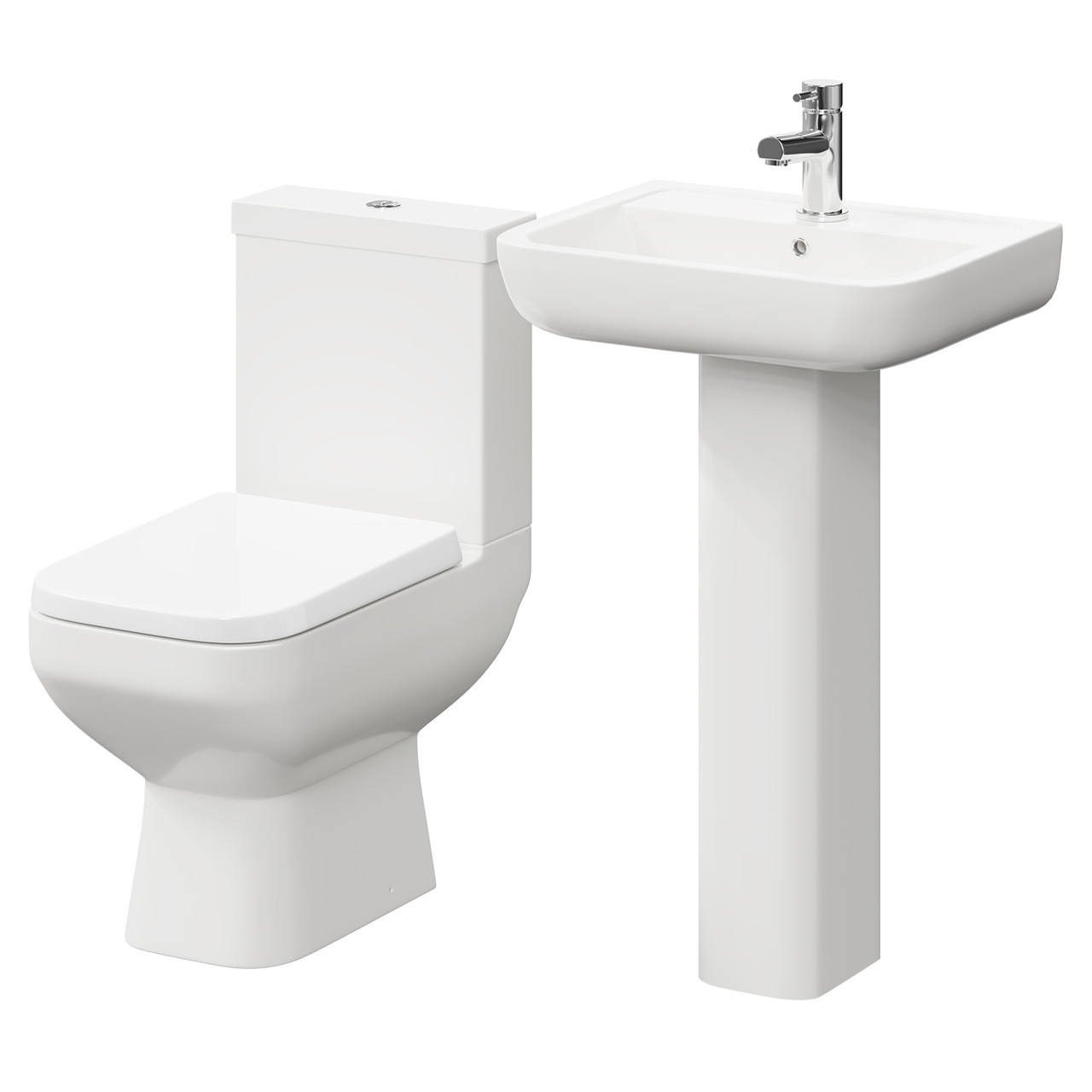 RAK Series 600 Full Pedestal Basin and Toilet Suite