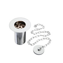 Bristan Unslotted Belfast Sink Waste with Solid Brass Plug and Chain, alternate view 2