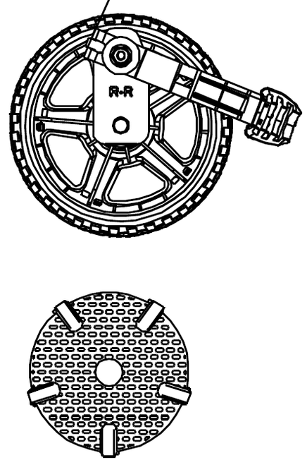 Right Rear Wheel Assembly for Hyper Tough Lawn Mower