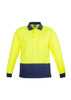 Unisex Hi Vis Basic Spliced Polo - Long Sleeve ZH232