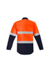 Mens Orange Flame HRC 2 Hoop Taped Closed Front Spliced Shirt ZW143