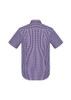 Clearance Mens Springfield Short Sleeve Shirt 43422 Purple Reign
