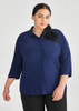 Biz Corporates Dahlia Womens 3/4 Sleeve Blouse RB366LT