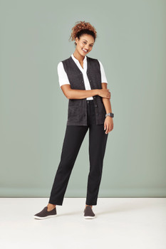 Womens Button Front Knit Vest CK961LV
