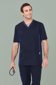 Biz Care Mens Riley V-Neck Scrub Top CST043MS