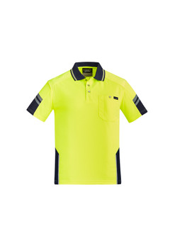 Mens Reinforced Hi Vis Squad S/S Polo ZH465