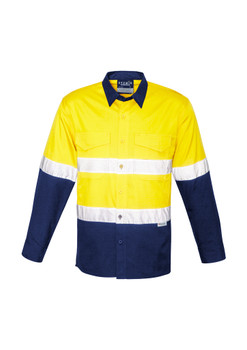 Mens Rugged Cooling Taped Hi Vis Spliced Shirt ZW129