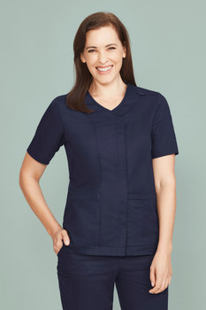 Parks Womens Zip Front Crossover Scrub Top CST240LS