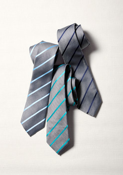 Mens Single Contrast Stripe Tie 99102