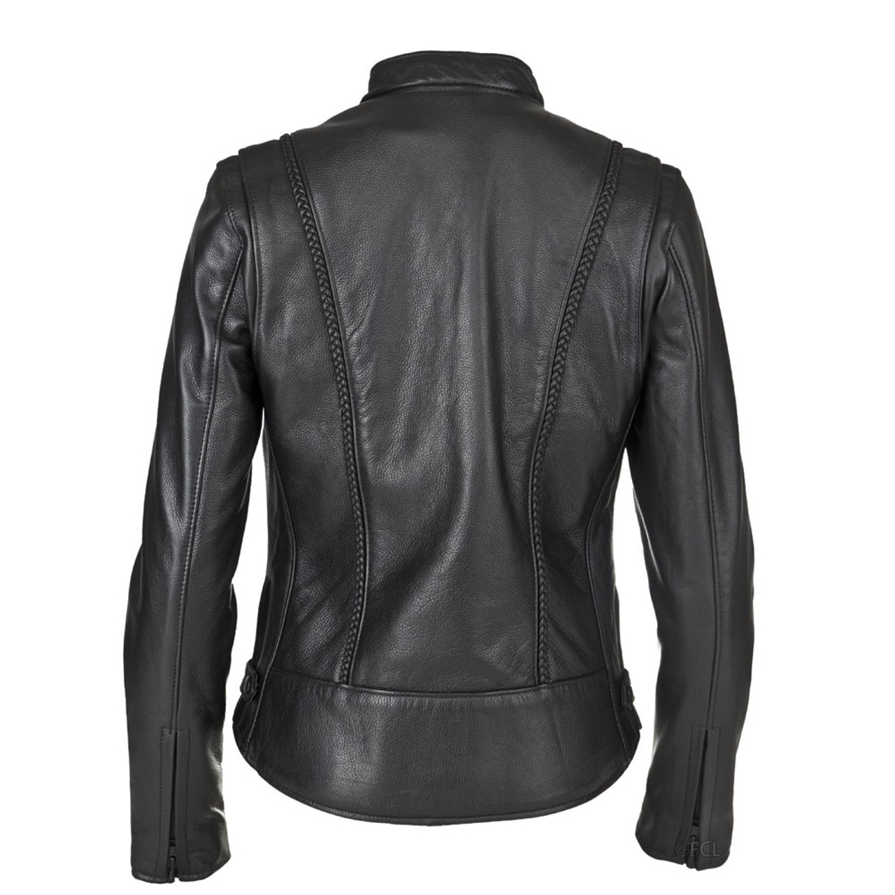 Women's Braided Leather Jacket - Fox Creek Leather