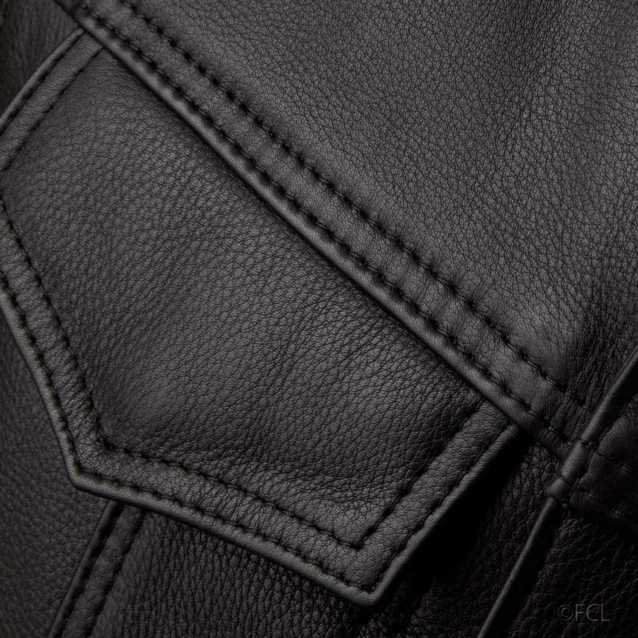 Men's Leather Rebel Vest - Fox Creek Leather