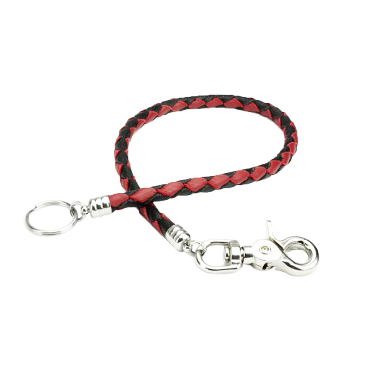 Double Wallet Chain, Hand Braided Leather, Men's Leather Wallet