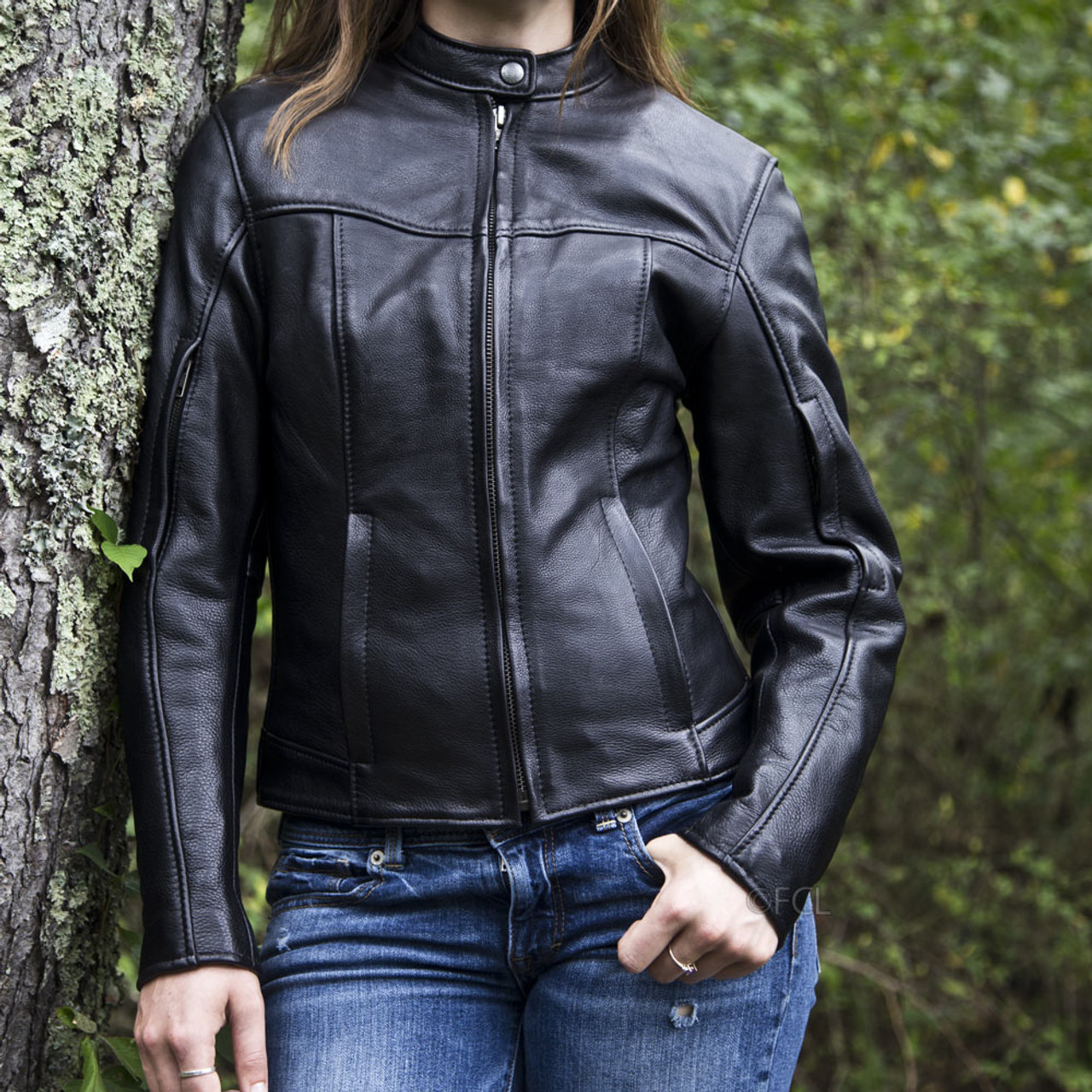 iXS Classic Cruiser Leather Jacket - Black - FREE UK DELIVERY