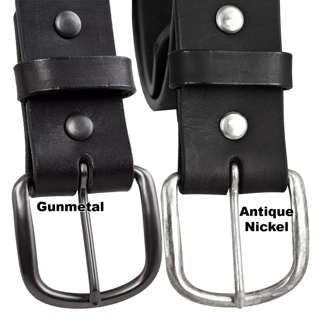 Belt Buckles Leather Loop Chicago Screws Genuine Leather Heavy metal 38mm UK