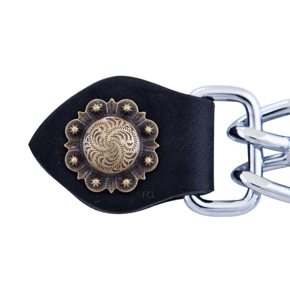 Estensore Per Gilet Biker O Bracciale Da Polso – 4 Pezzi Doppia Fila Con Pelle, Taglia M, Nero - 3