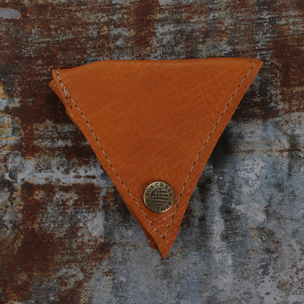 新品未使　TENDERLOIN COIN CASE DEERSKIN Leather Triangle Coin Pouch - Fox Creek Leather