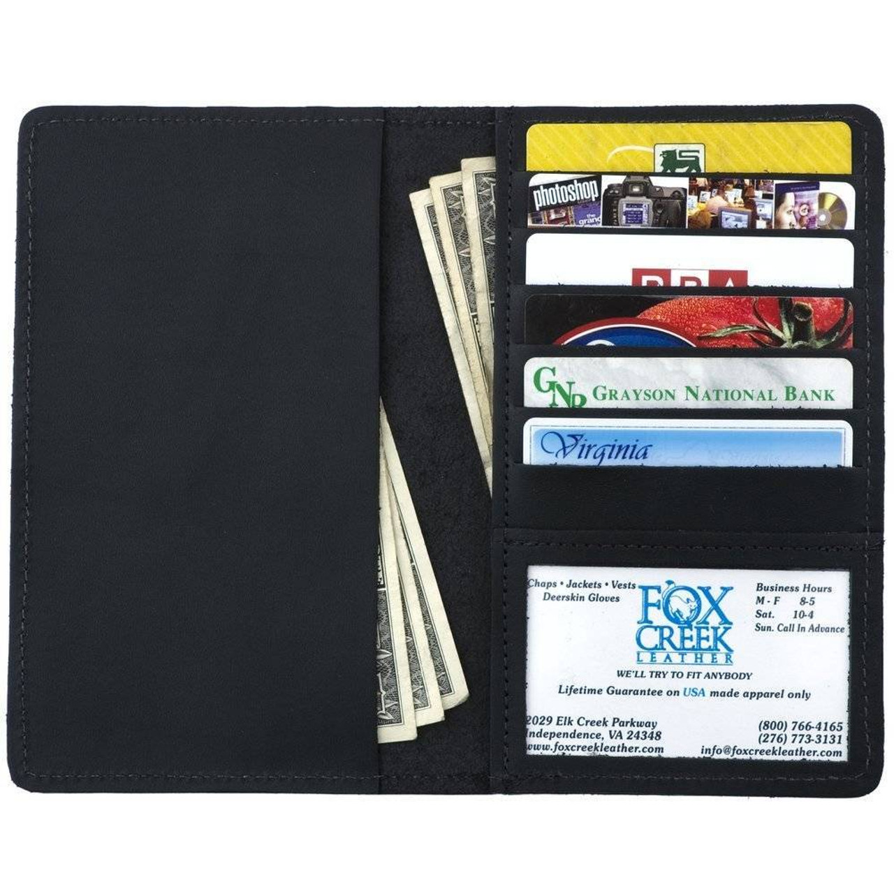 Genuine Leather Checkbook Cover for Men & Women - Checkbook Covers with Card Holder Wallet RFID Blocking