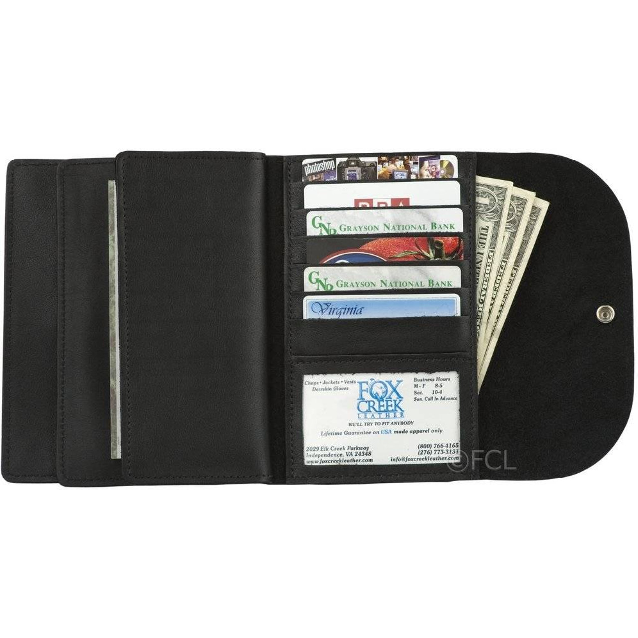 Long Leather Wallet for Women, EEEkit Trifold Purse, Ladies Credit Card  Holder, Large Capacity Travel Snap Clutch 