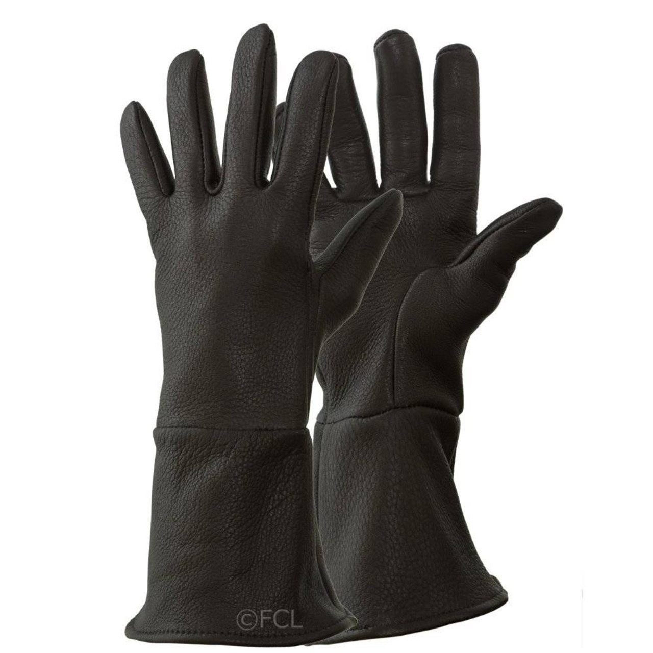 deerskin gauntlet gloves