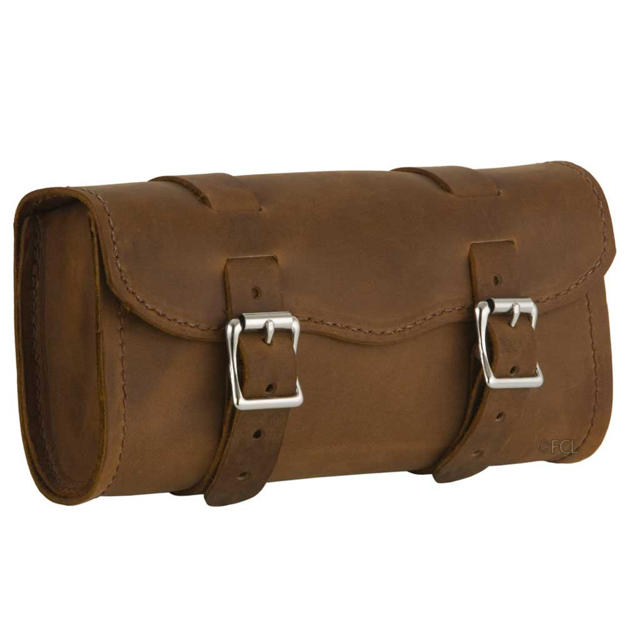 Tool Bag Leather Brown - Ruff Cycles