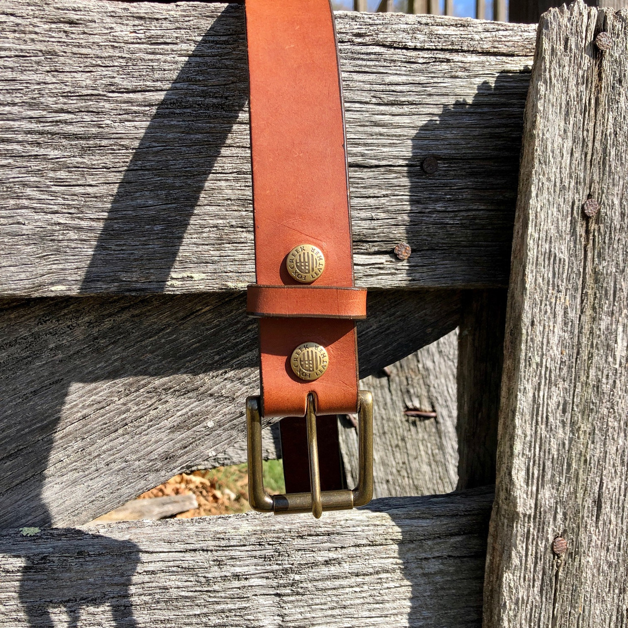 The Highlander Brown Leather Belt - Fox Creek Leather