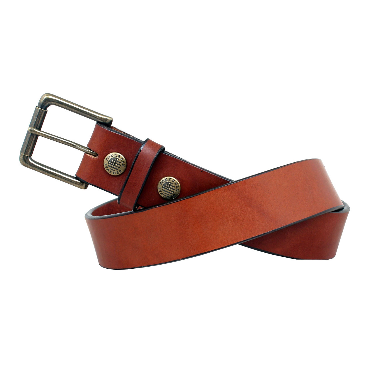 The Highlander Brown Leather Belt - Fox Creek Leather