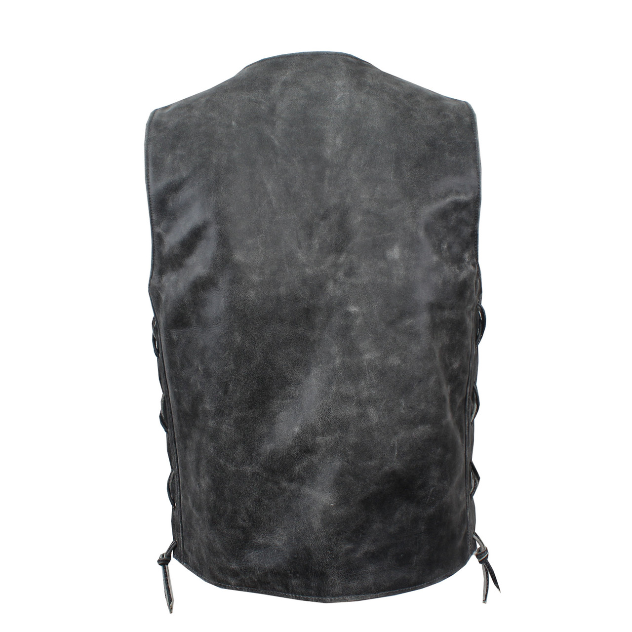 Vintage Full Back Buffalo Nickel Vest - Fox Creek Leather