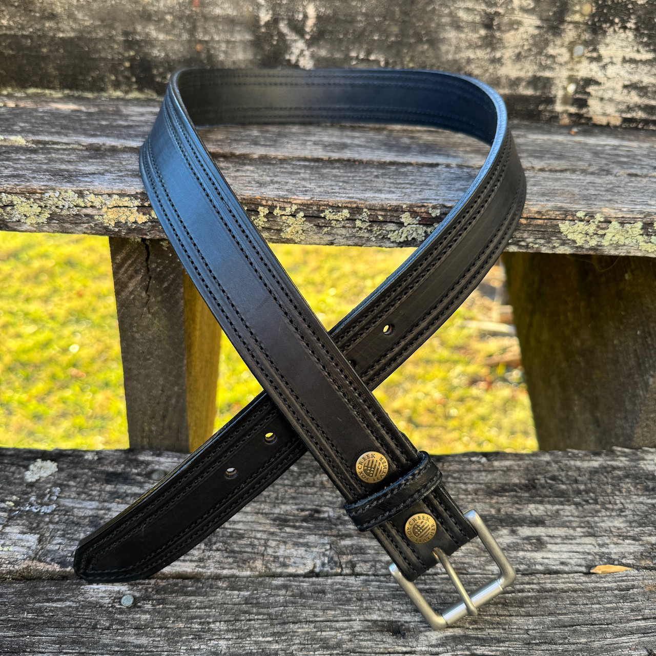 Double Stitched Dress Black Belt 40 Double Stitched Dress Black Belt 40