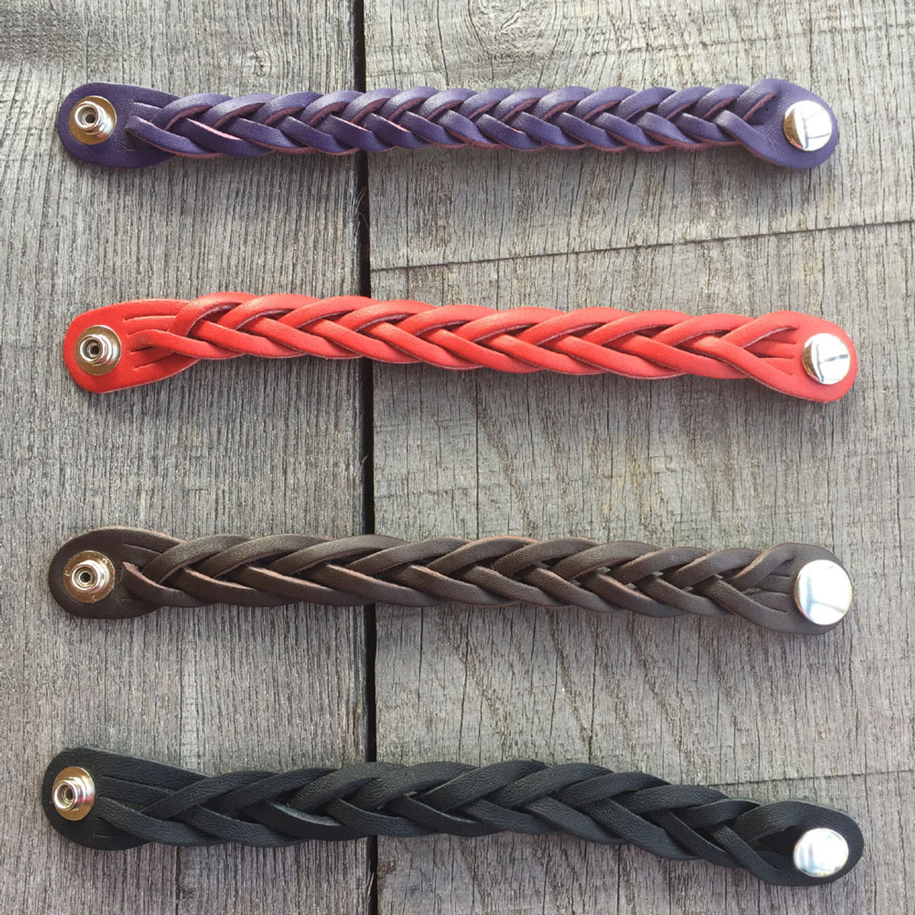 braided leather bracelets