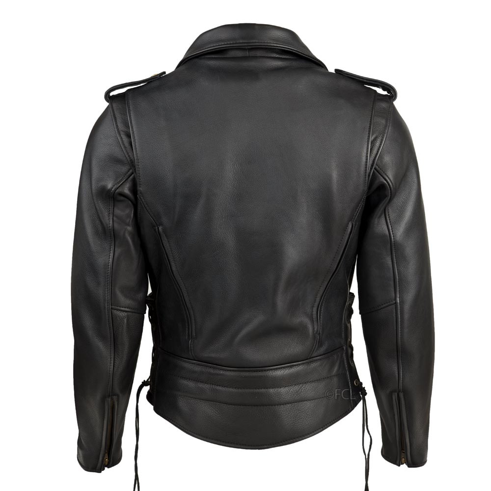 classic biker leather jacket