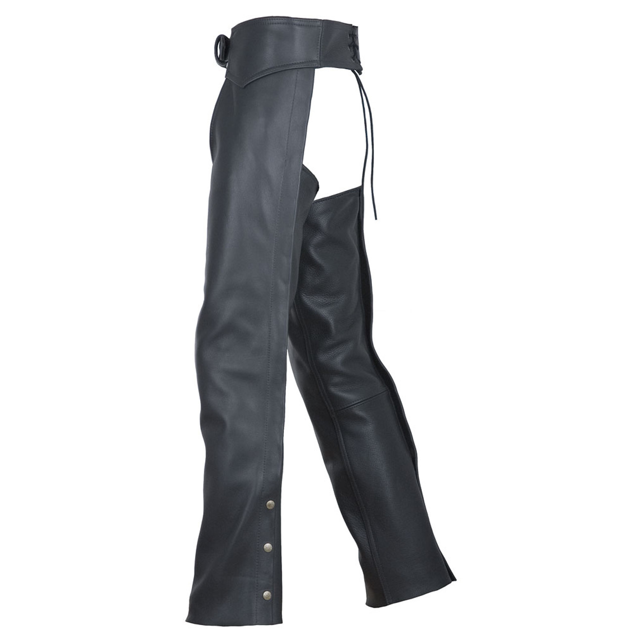 Womens Leather Motorcycle Chaps - Fox Creek Leather