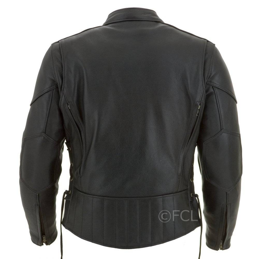 Men's Vented Racing Motorcycle Jacket | FoxCreekLeather