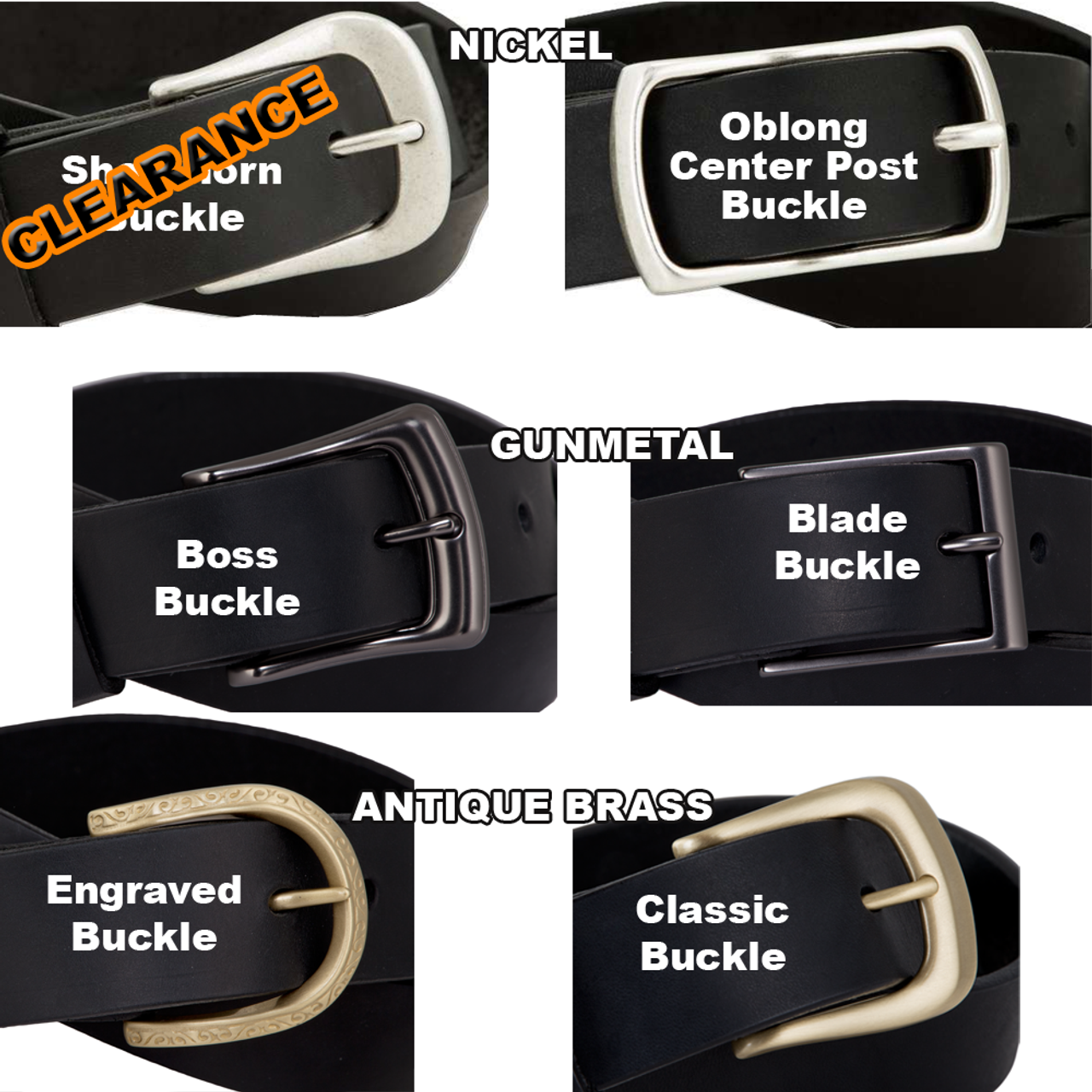 belt buckle styles