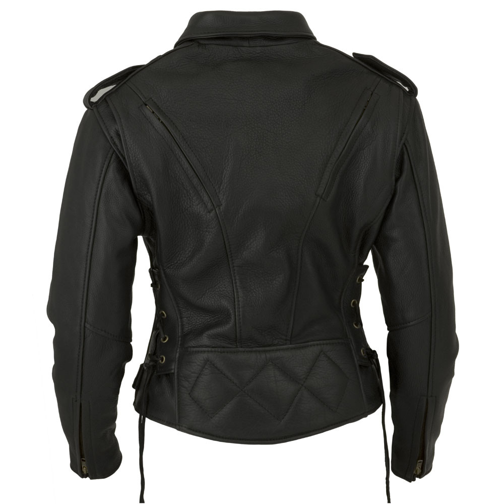 Women's Classic Motorcycle Jacket I - Fox Creek Leather