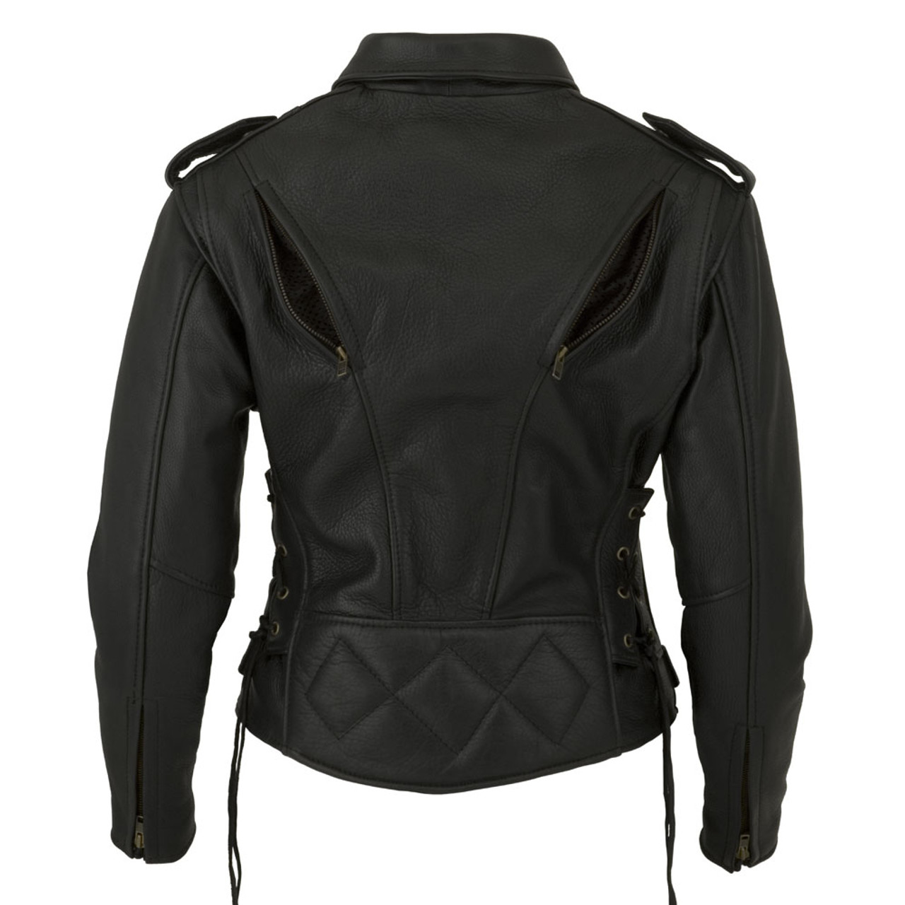 Women's Classic Motorcycle Jacket I - Fox Creek Leather