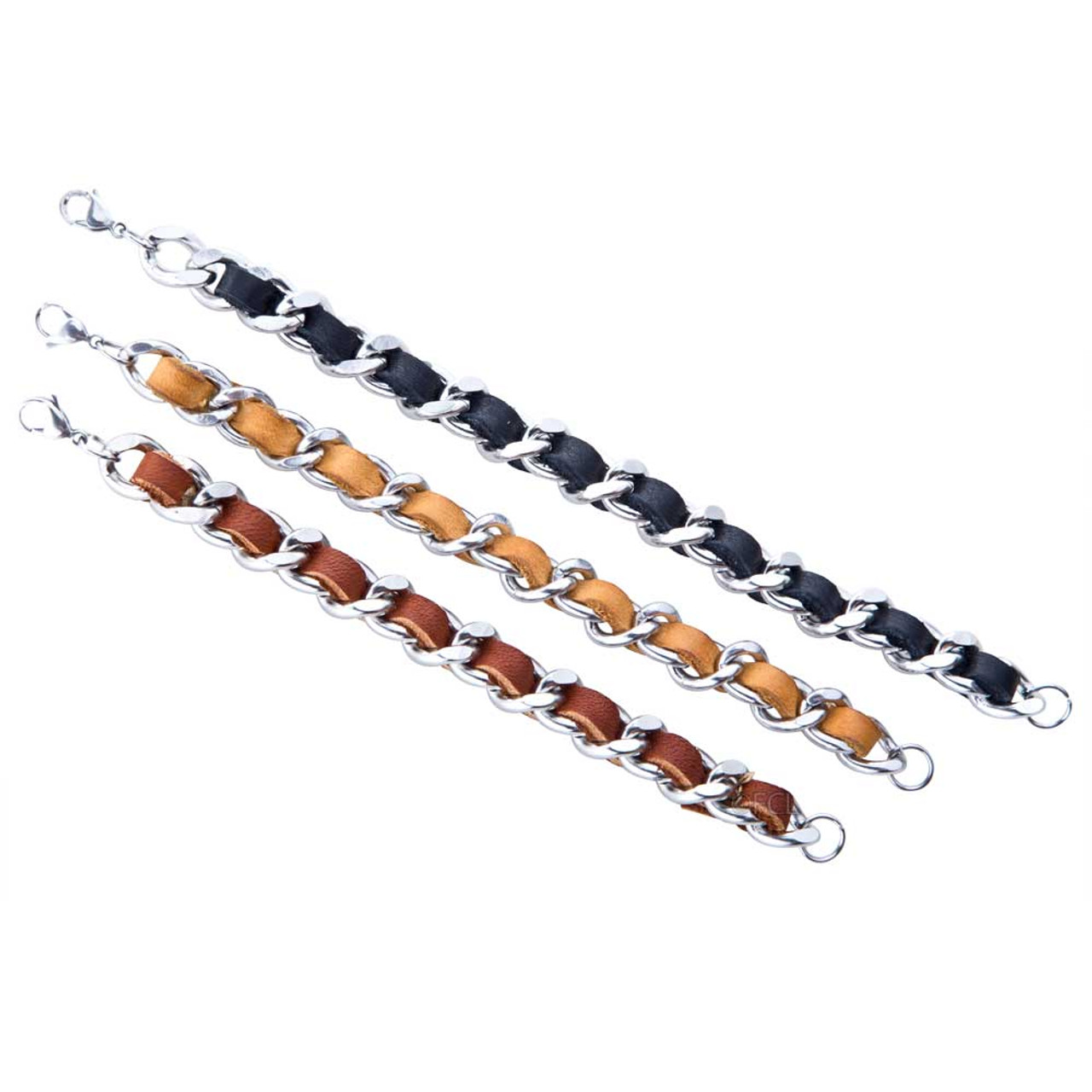Leather Chain Bracelet - Fox Creek Leather