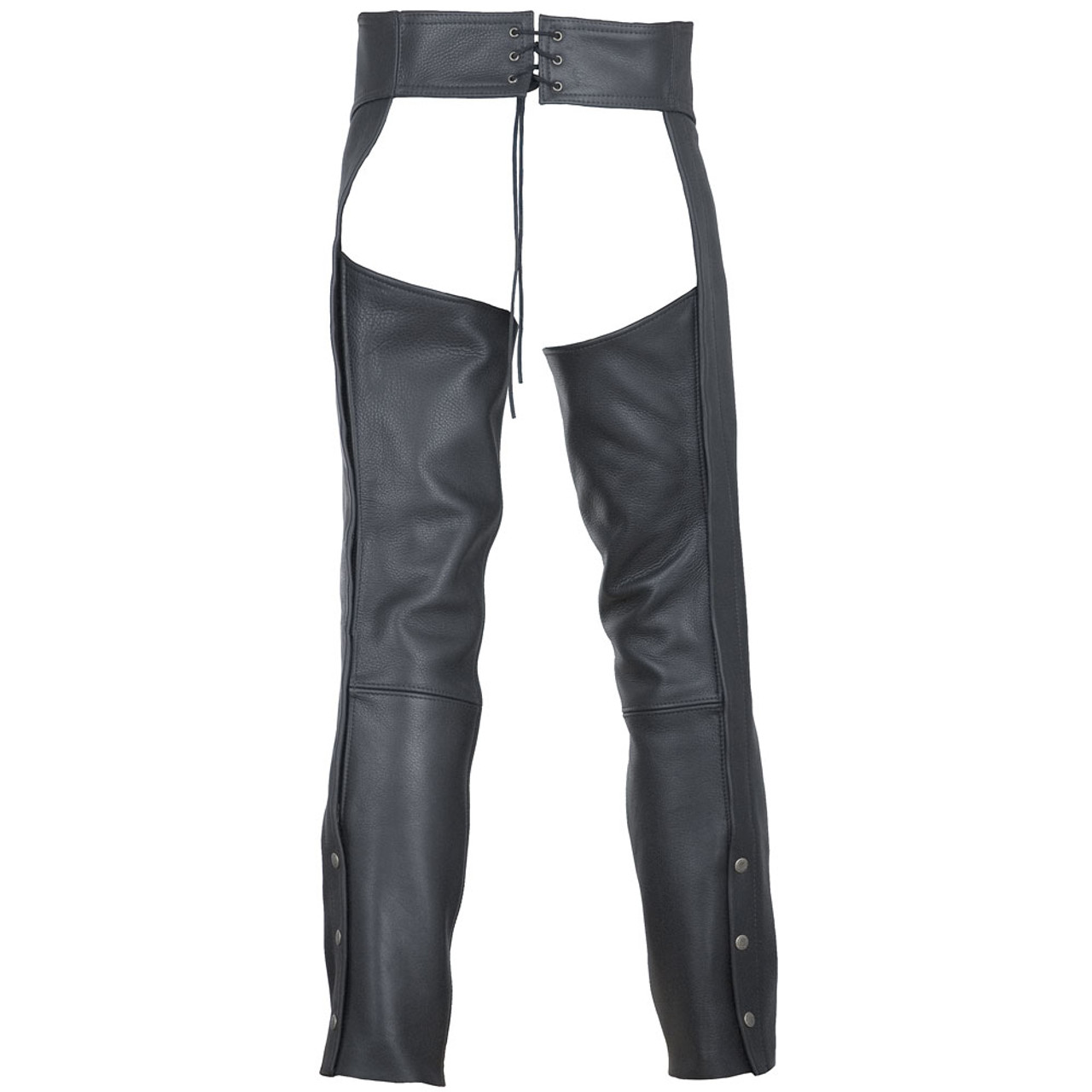 Womens Leather Motorcycle Chaps - Fox Creek Leather