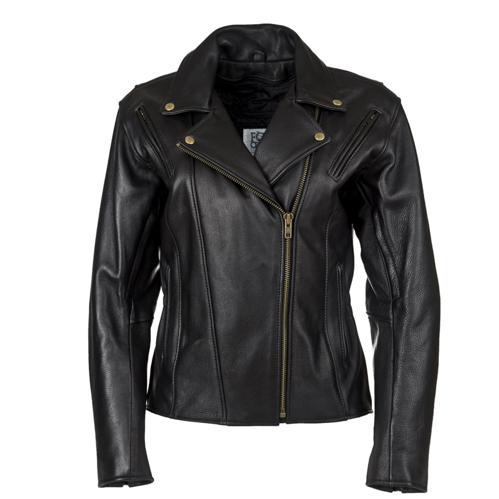 Women's Fitted Classic Motorcycle Jacket - Fox Creek Leather