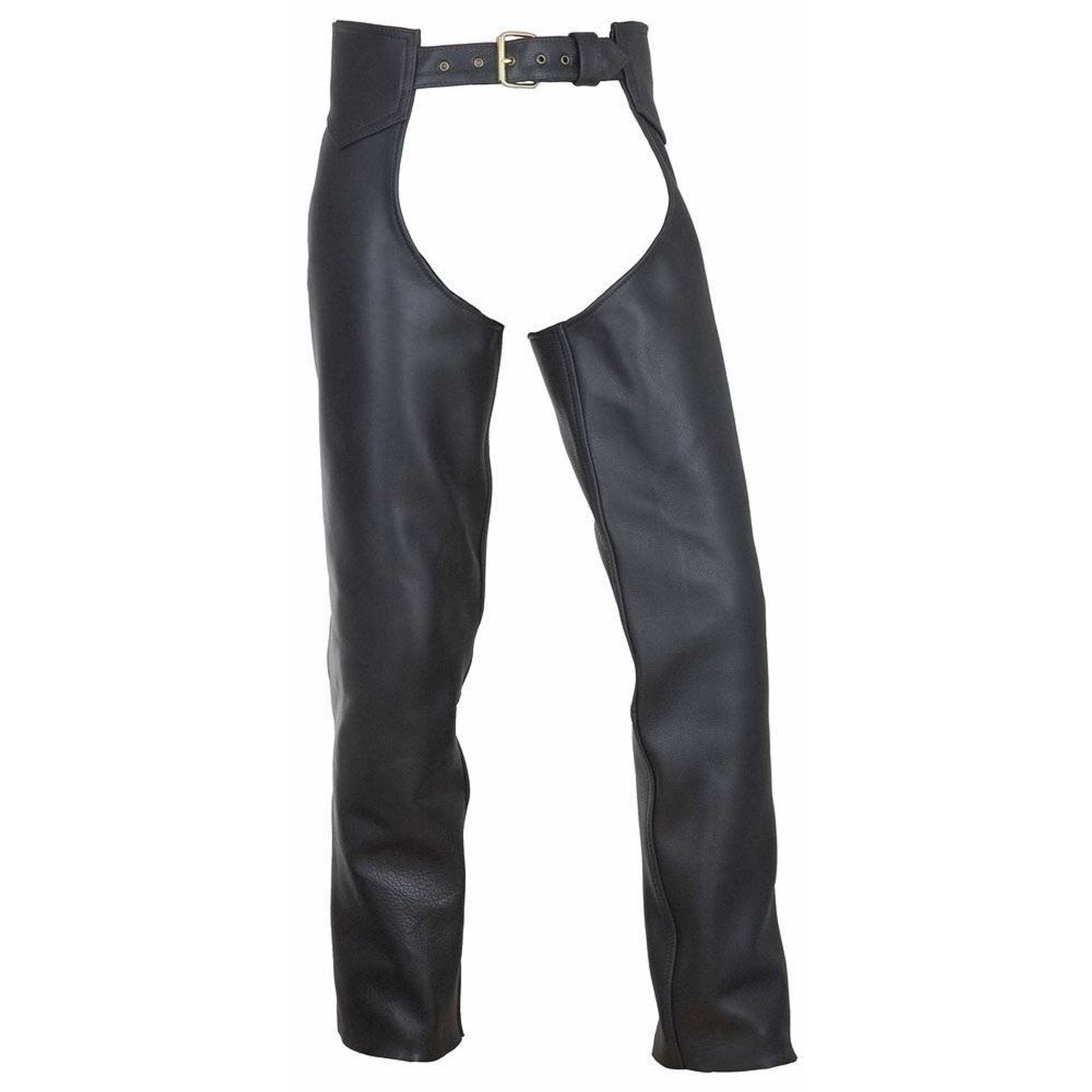 Beltless Leather Motorcycle Chaps Fox Creek Leather