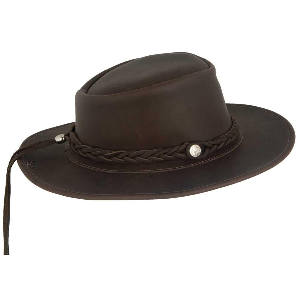 Leather Outback Hat Fox Creek Leather