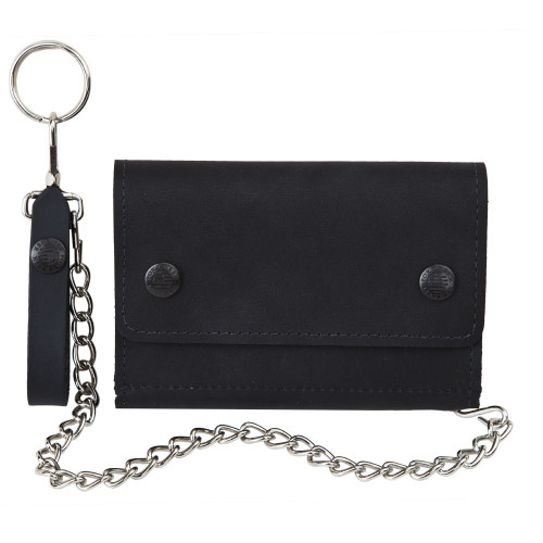 Mini Trucker Wallet with Chain | Fox Creek Leather