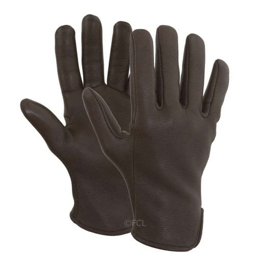 Cascadia Deerskin Gloves in brown.