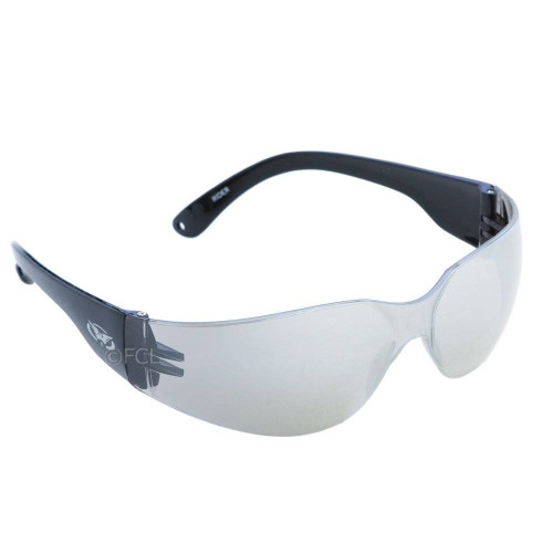 Rider Sunglasses with Clear Mirror Lenses.