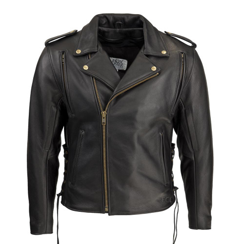 Enforcer Dark Brown Biker Leather Jacket : LeatherCult: Genuine Custom  Leather Products, Jackets for Men & Women