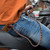 Boxcar Leather Wallet - 24 Inch Chain on Bike