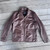 Men's Brown Leather Dress Jacket size 42 - Clearance #241