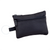 Front view of the Cowhide Leather Change Purse in black 